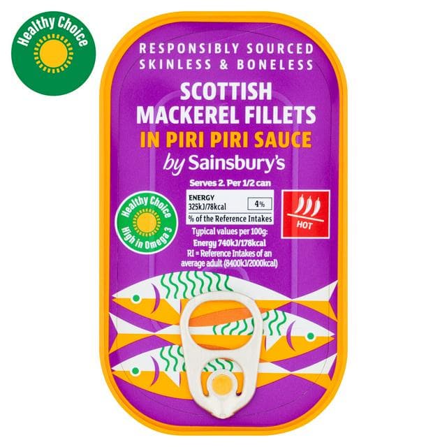 Sainsbury's Mackerel in Piri Piri 125g - gallery image 1