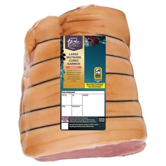 Sainsbury's Smoked Large Wiltshire Cured Gammon, Taste the Difference - gallery image 1