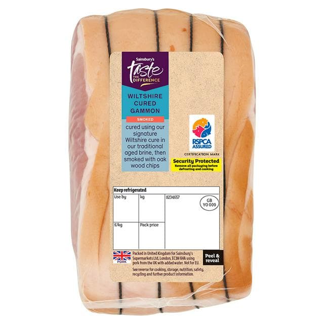 Sainsbury's Wiltshire Cured Smoked Gammon Joint, Taste the Difference - gallery image 1