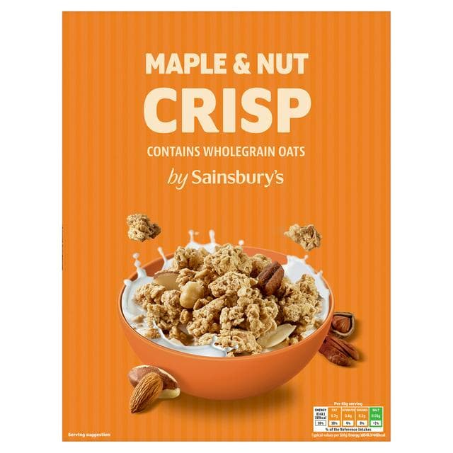 Sainsbury's Maple & Nut Crisp 500g - gallery image 1