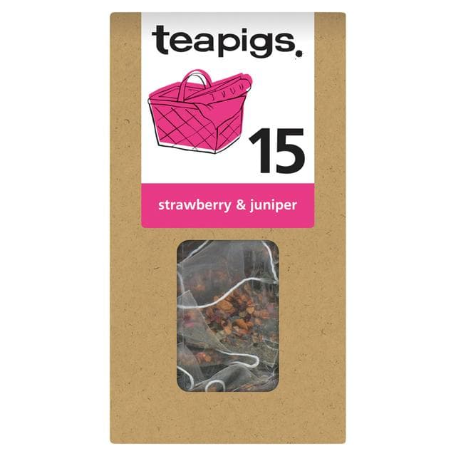 Teapigs Strawberry & Juniper Tea Temples 15 x 2.5g - gallery image 1