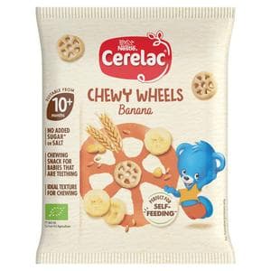Cerelac Banana Chewy Wheels 10+ Months Baby Food Snack 28g