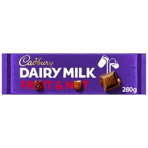 Cadbury Dairy Milk Fruit & Nut Chocolate Bar 280g