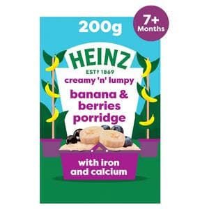 Heinz Baby Food Banana & Berries Porridge 7+ Months 200g