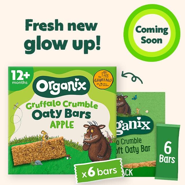 Organix 6 x 23g Gruffalo Crumble Apple Oaty Bars Toddler Multipack Snacks - gallery image 2