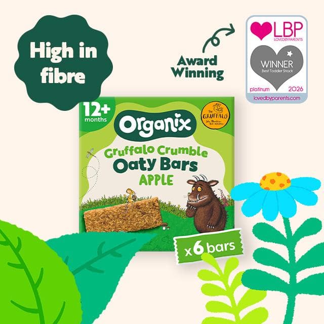 Organix 6 x 23g Gruffalo Crumble Apple Oaty Bars Toddler Multipack Snacks - gallery image 3