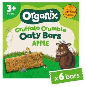 Organix 6 x 23g Gruffalo Crumble Apple Oaty Bars Toddler Multipack Snacks