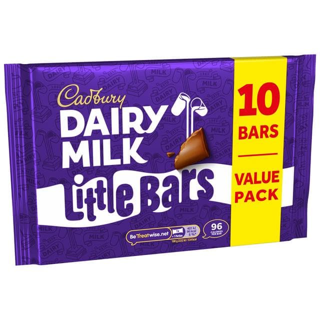 Cadbury Dairy Milk Chocolate Little Bars Multipack x10 180g - gallery image 4