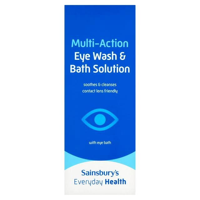 Sainsbury's 300ml Everyday Health Multi Action Eye Wash & Bath Solution - gallery image 1