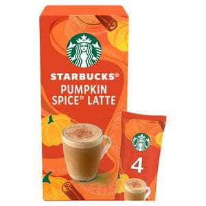 Starbucks 4 x 24g Pumpkin Spice Latte Instant Coffee Sachets, Limited Edition