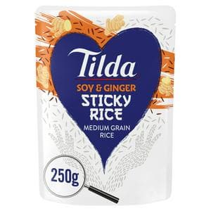 Tilda Soy & Ginger Sticky Rice 250g