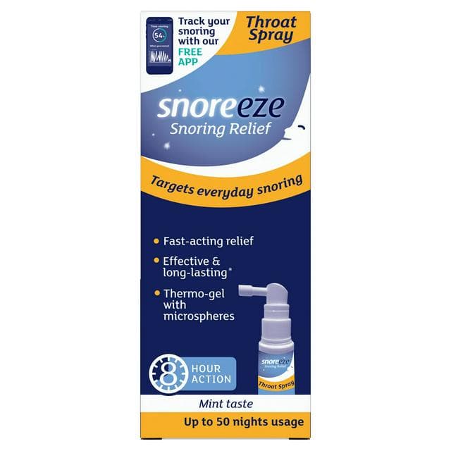 Snoreeze Snoring Relief Throat Spray Mint Taste 23.5ml - gallery image 1
