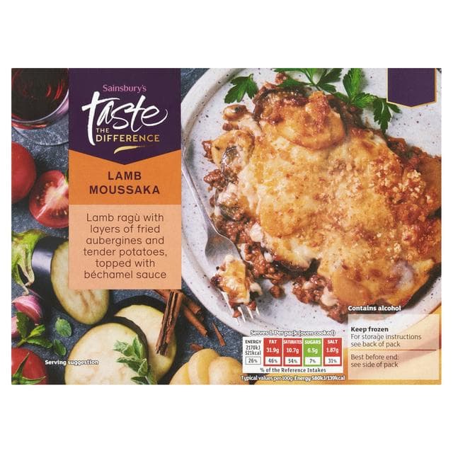 Sainsbury's Lamb Moussaka, Taste the Difference 400g - gallery image 1