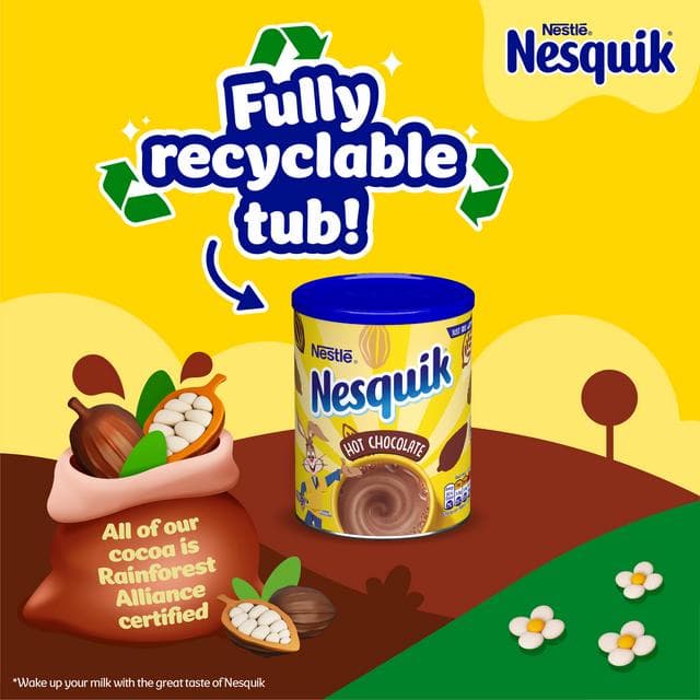 Nesquik Hot Chocolate Powder Tin 400g - gallery image 4