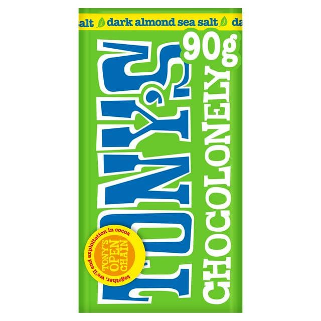 Tony's Chocolonely Dark Almond Sea Salt 90g - gallery image 1