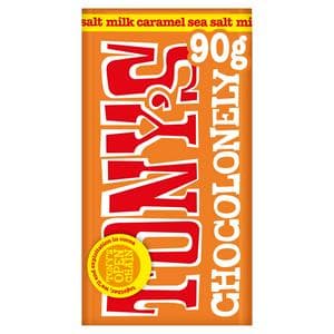 Tony's Chocolonely Milk Chocolate Caramel Sea Salt 90g