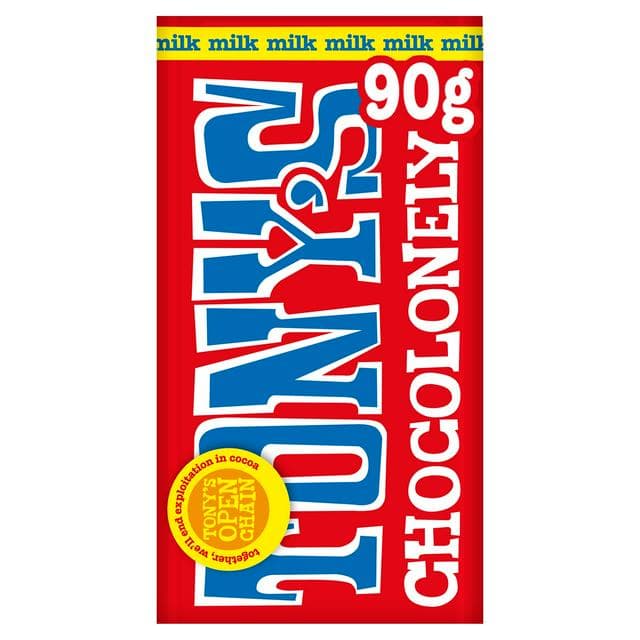 Tony's Chocolonely Milk Chocolate 90g - gallery image 1