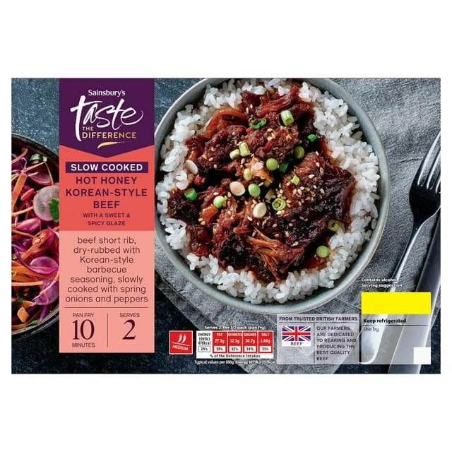 Sainsbury's Slow Cook Hot Honey Korean Beef, Taste the Difference 500g - gallery image 1