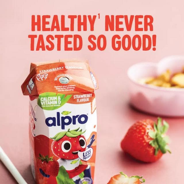 Alpro Kids Soya Strawberry Long Life Dairy Free Drink 200ml - gallery image 4