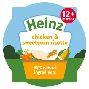 Heinz By Nature Chicken & Sweetcorn Risotto Baby Food Tray 12+ Months 200g