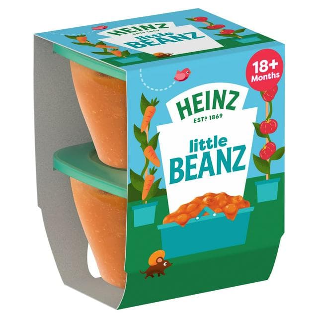 Heinz Little Beans with Hidden Veggies Baby Food 2 x 100g - gallery image 1