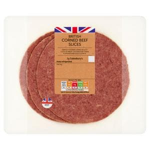 Sainsbury's British Corned Beef Slices 100g