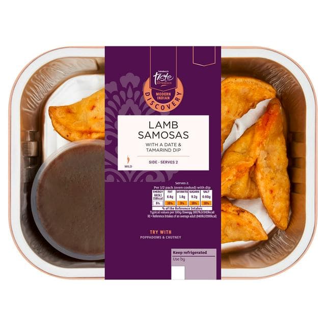Sainsbury's Discovery 140g Lamb Samosa, Taste the Difference - gallery image 1