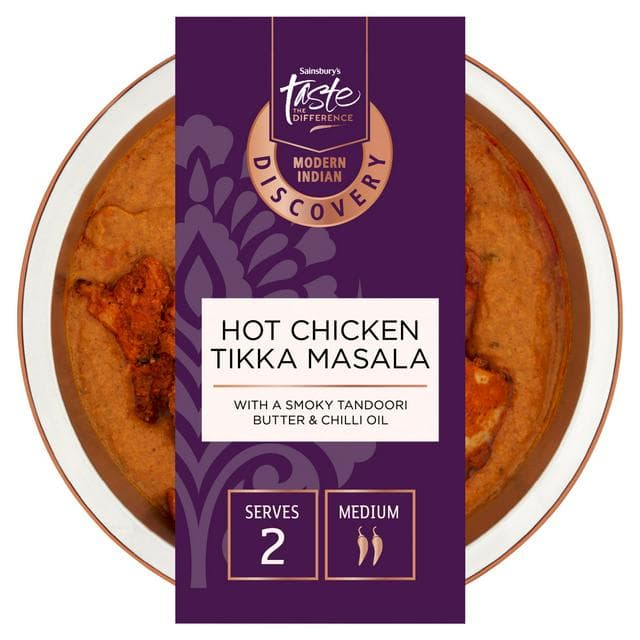 Sainsbury's Discovery 400g Hot Chicken Tikka Masala, Taste the Difference - gallery image 1