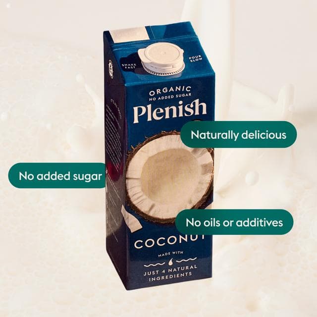 Plenish 1L Long Life Dairy Free Organic Coconut Drink - gallery image 3