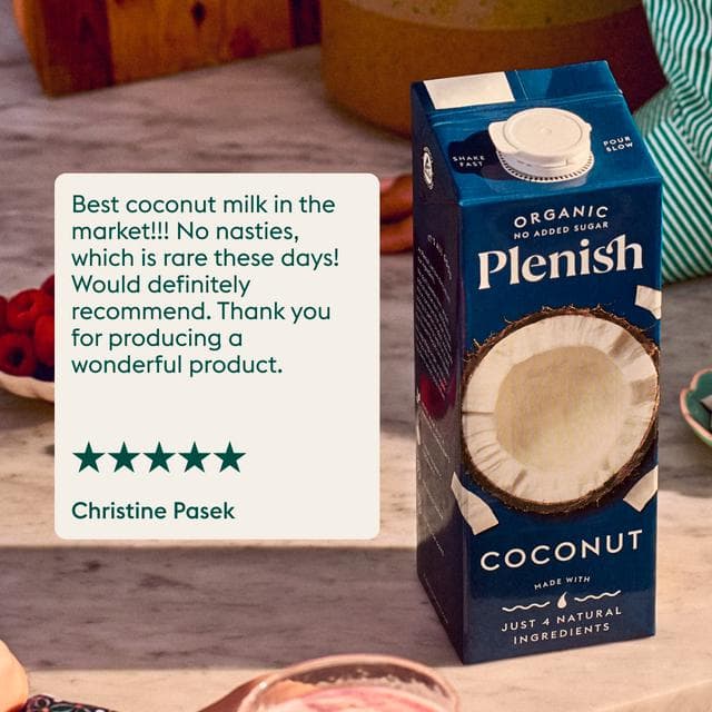 Plenish 1L Long Life Dairy Free Organic Coconut Drink - gallery image 5
