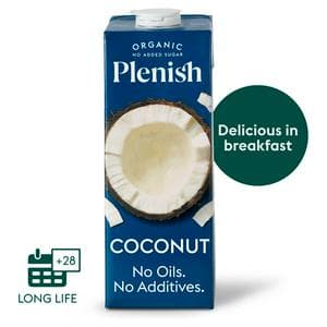 Plenish 1L Long Life Dairy Free Organic Coconut Drink