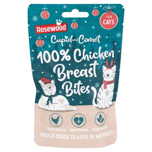 Rosewood Cupid & Comet 25g 100% Chicken Breast Cat Bites - gallery image 1
