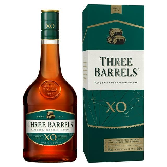 Three Barrels XO Rare Extra Old French Brandy 70cl - gallery image 1