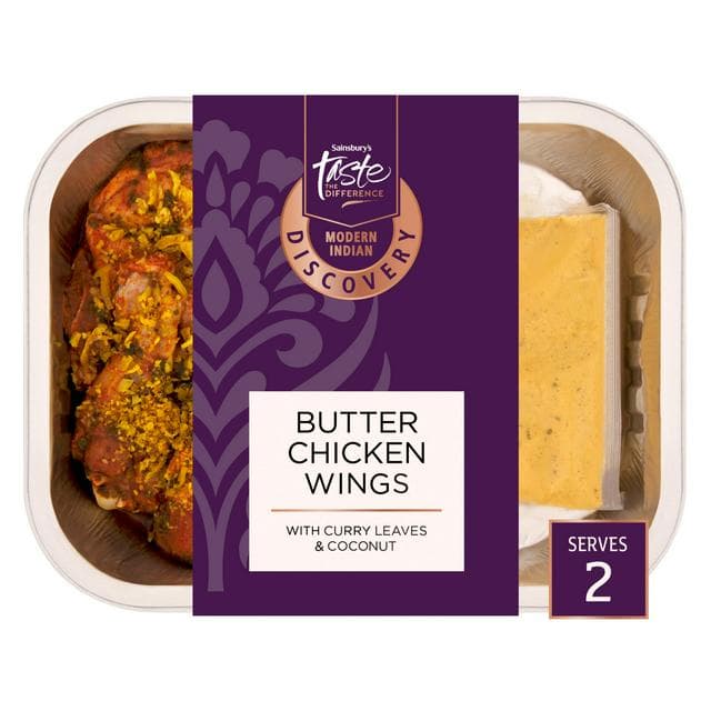 Sainsbury's Discovery 302g Butter Chicken Wings, Taste the Difference - gallery image 1