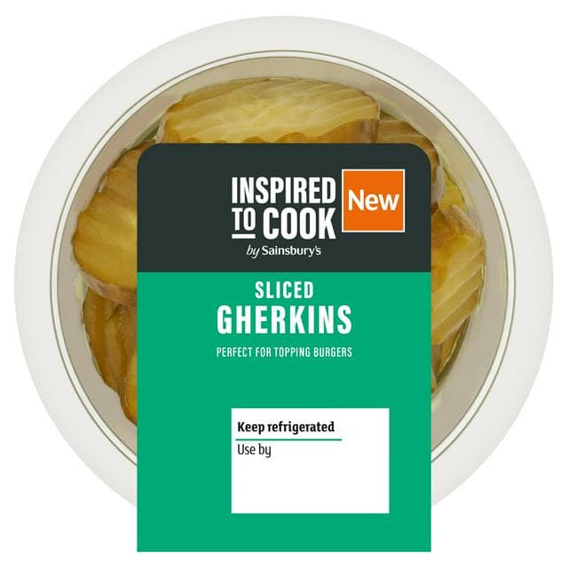 Sainsbury's Sliced Gherkins, Inspired to Cook 110g - gallery image 1