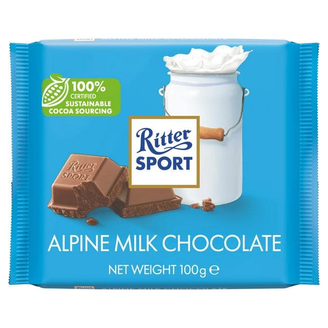 Ritter Sport Alpine Milk Chocolate 100g - gallery image 1