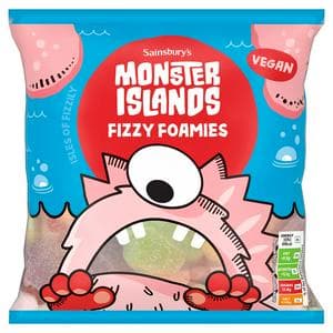 Sainsbury's Monster Islands Fizzy Foamies 170g