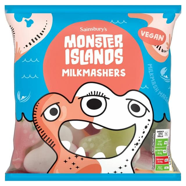 Sainsbury's Monster Islands Milkmashers 150g - gallery image 1