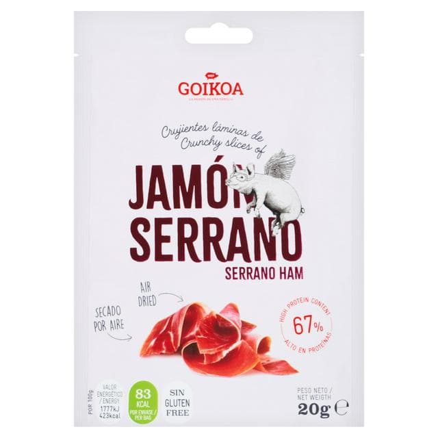 Goikoa Crunchy Slices of Serrano Ham 20g - gallery image 1