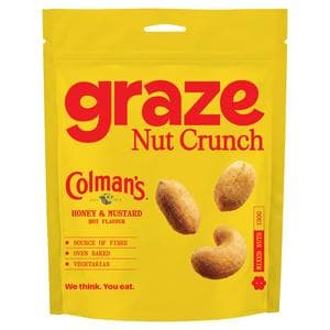 Colman's Honey & Mustard Flavoured Peanuts & Cashews 130g