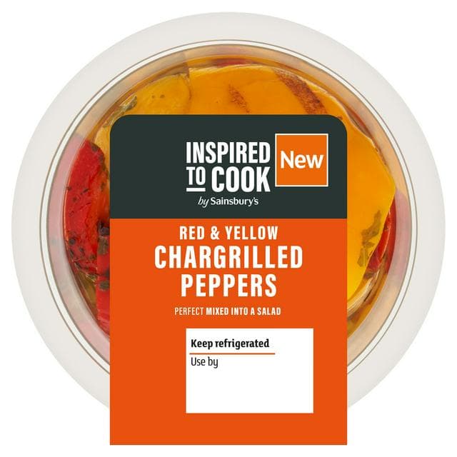 Sainsbury's Red & Yellow Chargrilled Peppers, Inspired to Cook 115g - gallery image 1