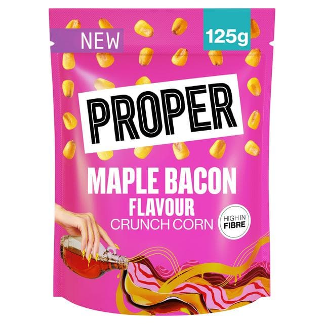 Proper Maple Bacon Flavour Crunch Corn 125g - gallery image 1