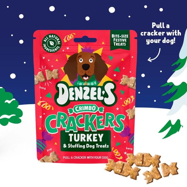 Denzel's Crimbo Crackers 90g Turkey & Stuffing Dog Treats - gallery image 2