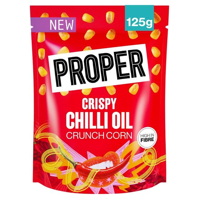 Proper Crispy Chilli Oil Crunch Corn 125g - gallery image 1