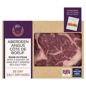 Sainsbury's Discovery (Approx.700g) 35 Day Salt Dry Aged Aberdeen Angus Cote de Boeuf Steak, Taste the Difference