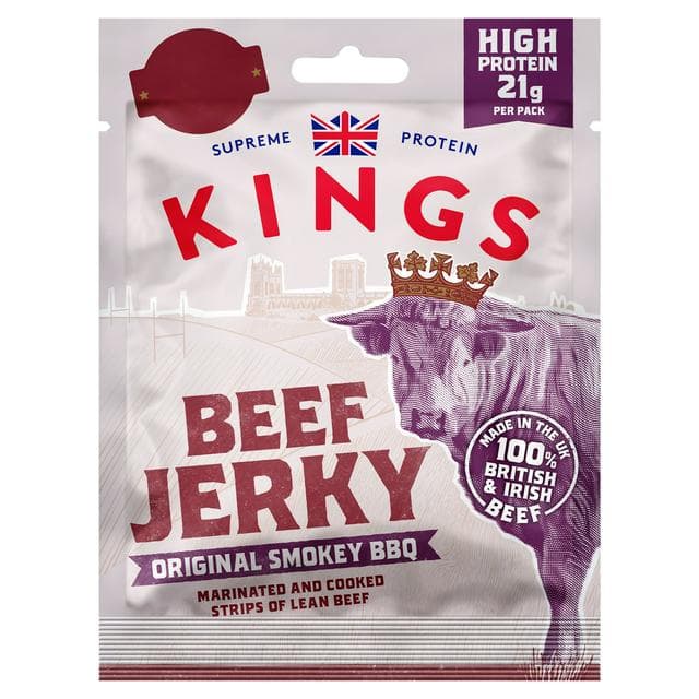 Kings Beef Jerky Original Smokey BBQ 60g - gallery image 1