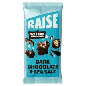 Raise Dark Chocolate & Sea Salt Clusters of Nuts & Seeds 35g