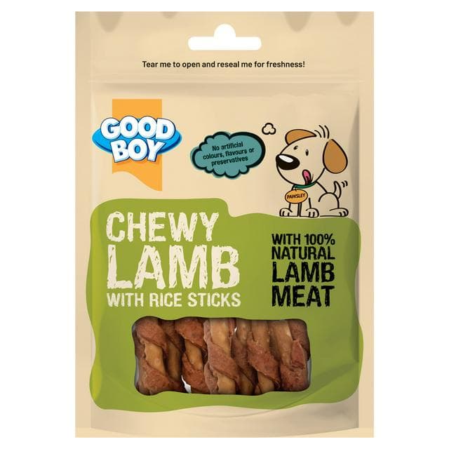 Good Boy Chewy Lamb with Rice Sticks Dog Treats 60g - gallery image 1