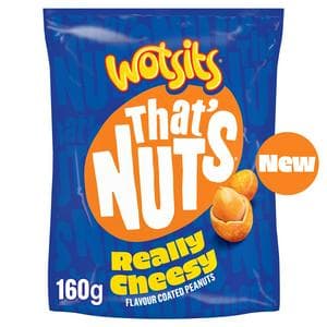 That's Nuts Wotsits Really Cheesy Sharing Coated Peanuts 160g