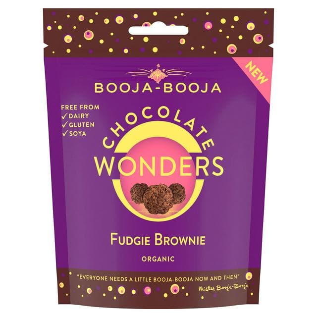 Booja-Booja Organic Chocolate Wonders Fudgie Brownie 65g - gallery image 1